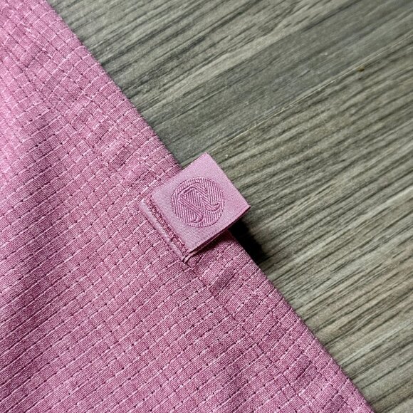 Lululemon Men's Airing Easy Short Sleeve Button-Up Shirt - Pink - Picture 4 of 7